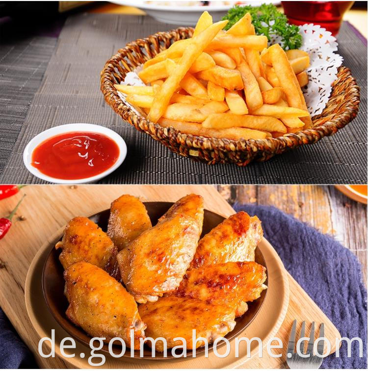 Home Küche Kleine Heißluftfritteuse Pommes Frites Fried Chicken Wings Ohne Öl Gesunde Ditial Heißluftfritteuse 3.5L